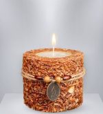 شمع استوانه ای چوب بامبو