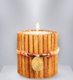 شمع استوانه ای چوب بامبو