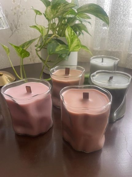 شمع لیوانی دفرمه